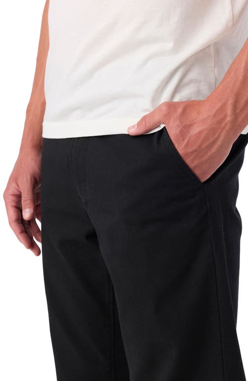 O'neill Transporter Flat Front Stretch Cotton Chinos In Black