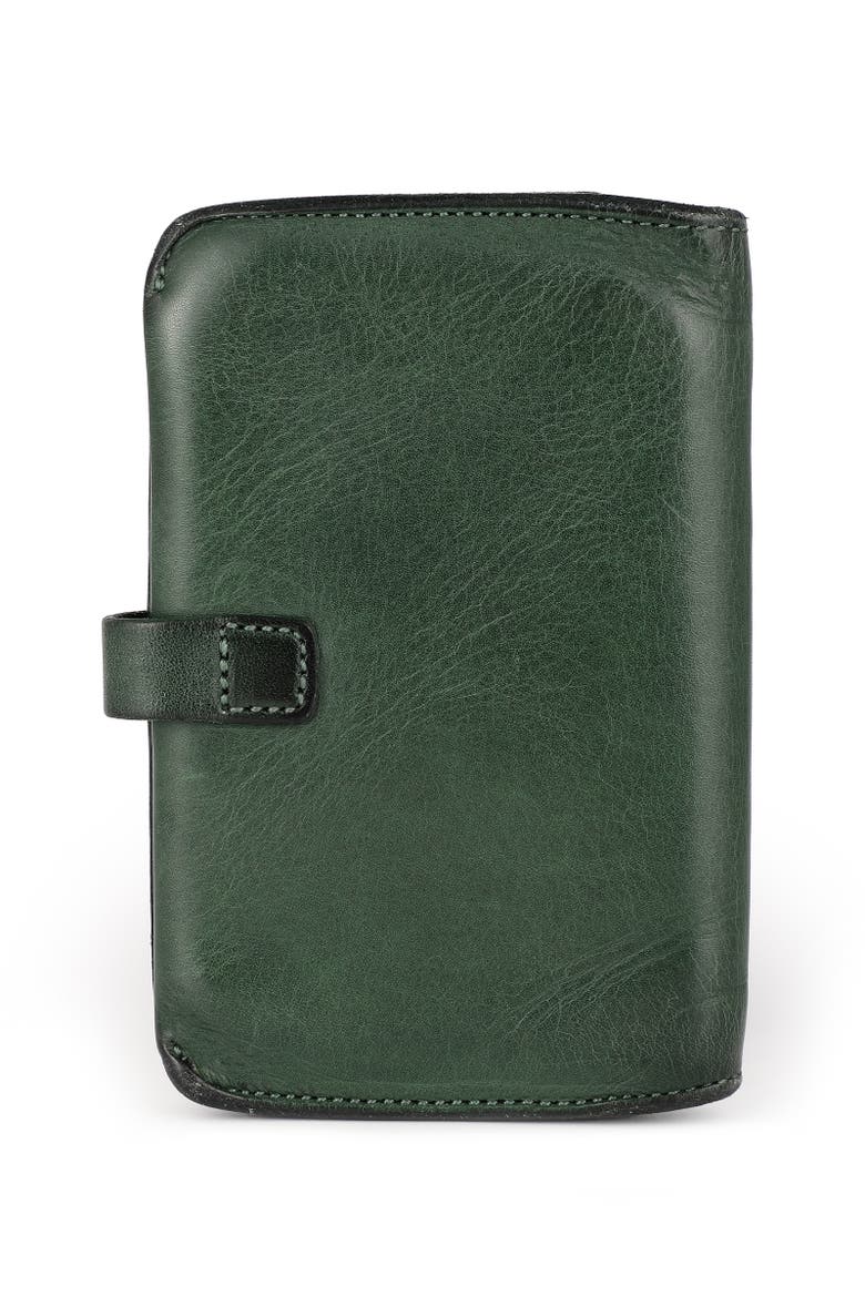 Leeds Genuine Leather Bifold Passport Holder, Alternate, color, Kale