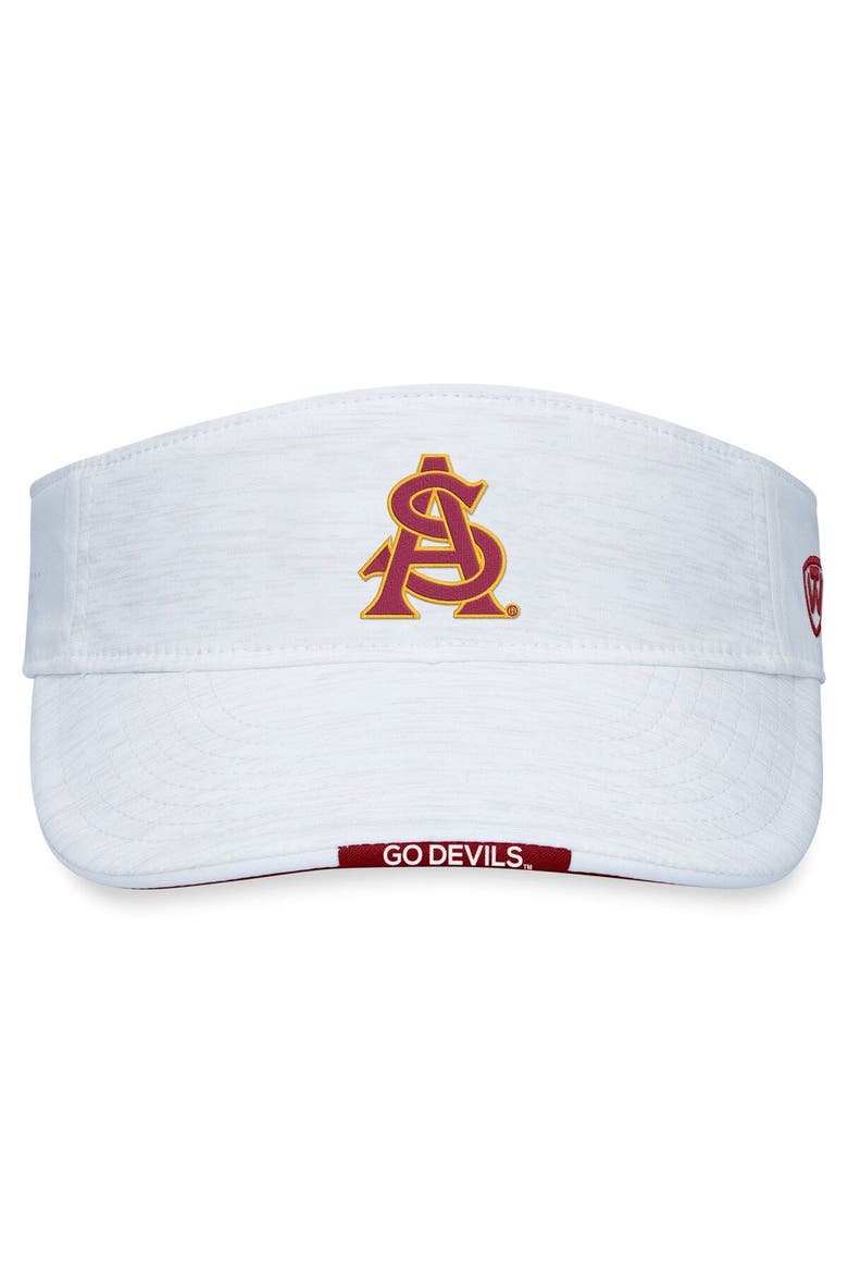 Men's Top of the World White Arizona State Sun Devils Flare Adjustable Visor, Alternate, color, White