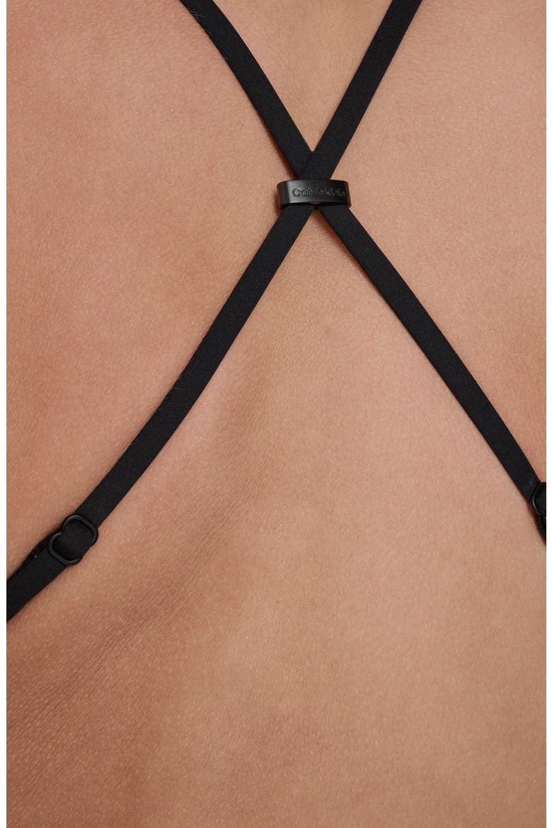 Square Neck One Piece Swimsuit, Alternate, color, BLACK