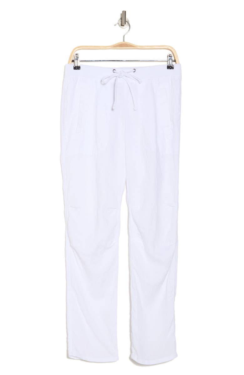 James Perse Linen Utility Pants, Alternate, color, White