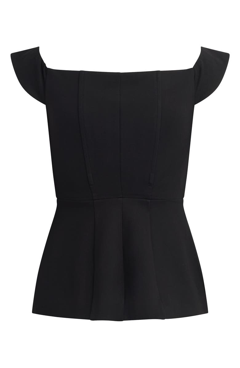 Favorite Daughter The One That I Want Off the Shoulder Top, Alternate, color, Black