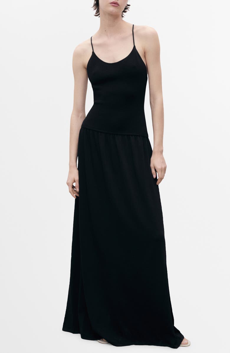 MANGO Strappy A-Line Dress, Main, color, 