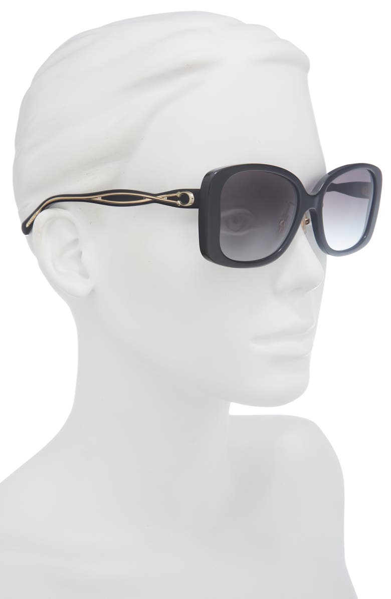 COACH 55mm Butterfly Sunglasses, Alternate, color, 