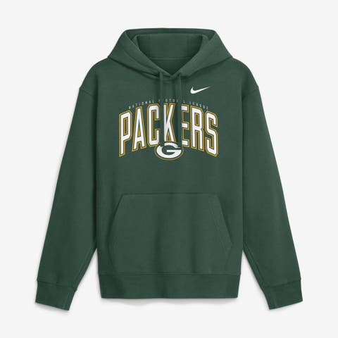 Men's Nike Green Green Bay Packers Expect Victory Club Fleece Pullover Hoodie