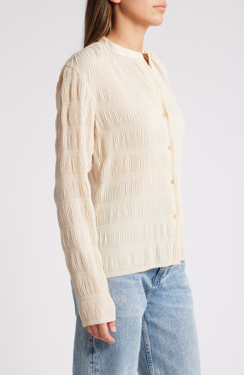 rag & bone Belle Shirred Top, Alternate, color, Ivory