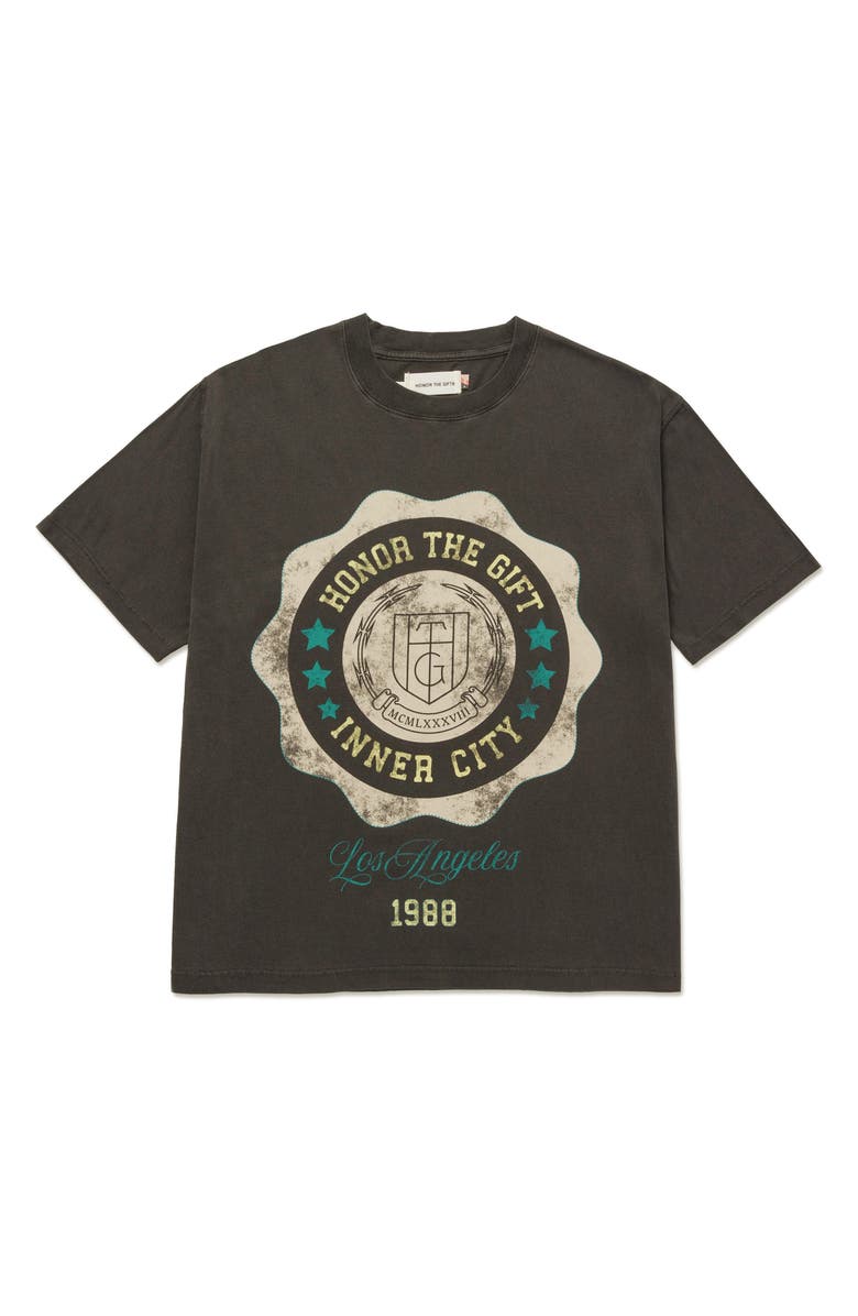 HONOR THE GIFT Seal Logo Cotton Graphic T-Shirt, Main, color,