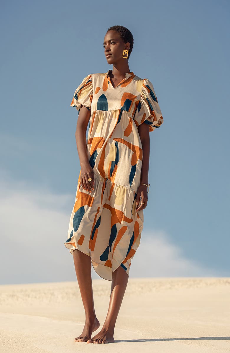 DIARRABLU Koni Short Sleeve Dress, Alternate, color,