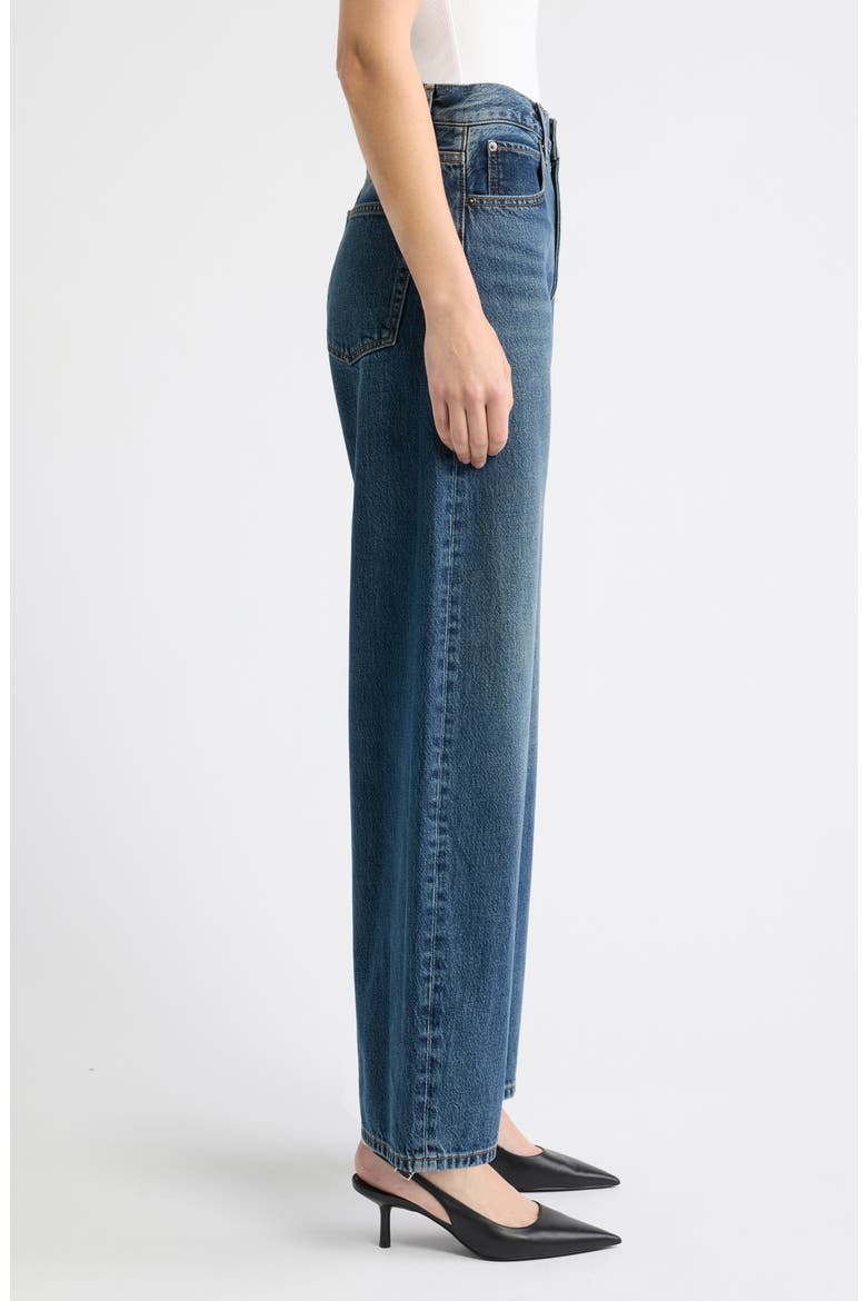 The Bow High Waist Barrel Jeans, Alternate, color, BOT