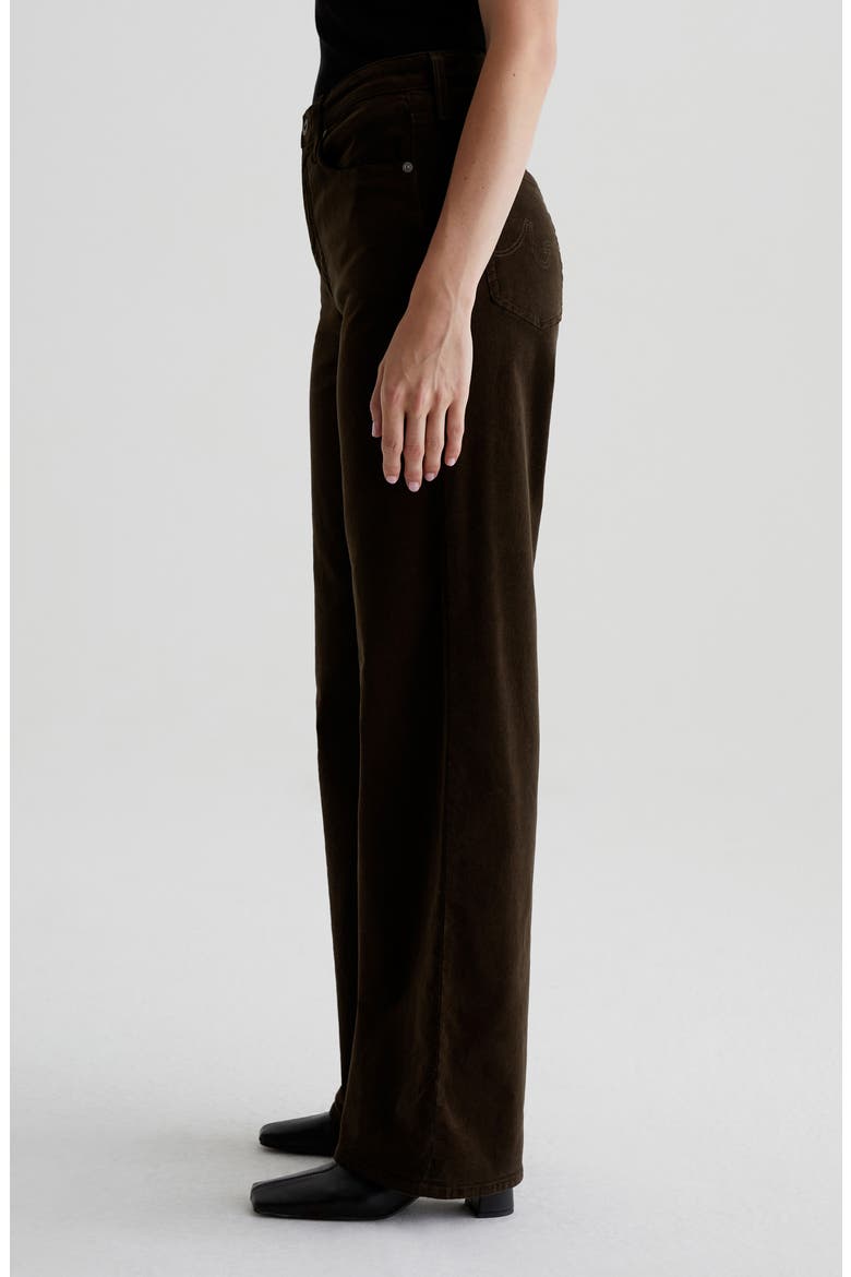Kora High Waist Wide Leg Corduroy Jeans, Alternate, color, RICH UMBER