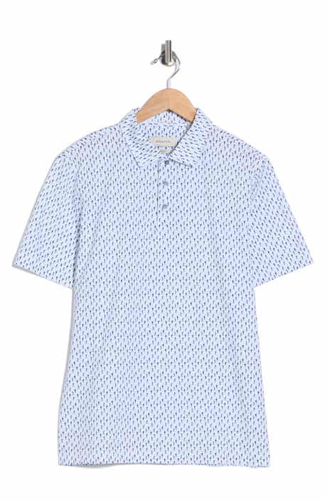 Bugatchi OoohCotton® Golf Print Polo