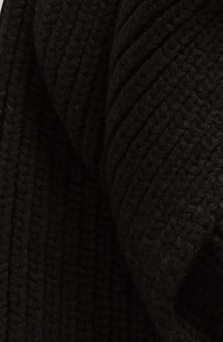 UGG<sup>®</sup> Chunky Rib Scarf, Alternate, color, Black