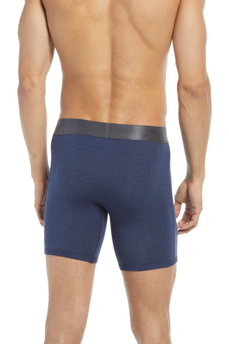 Second Skin 6-Inch Boxer Briefs, Alternate, color, STRIPE MOUNTAIN DRESS BLUES