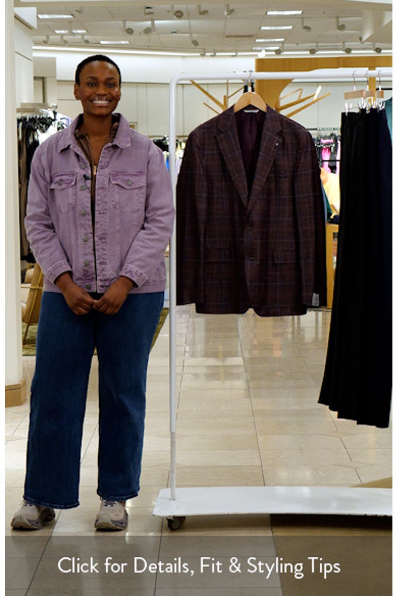 McAllen Red Plaid Soft Constructed Wool & Silk Blend Sport Coat video