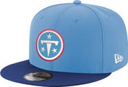 New Era Men's New Era Light Blue/Navy Tennessee Titans Primary Logo 9FIFTY Snapback Hat