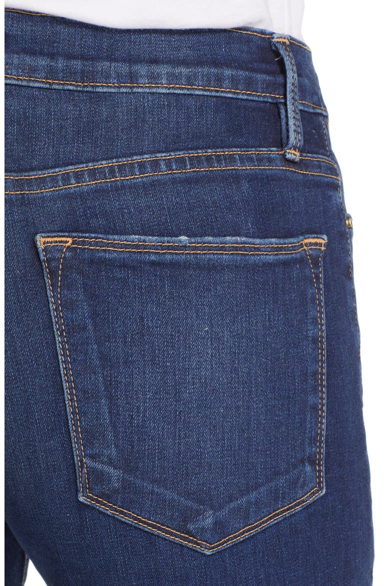 Le High Rivet Ankle Straight Leg Jeans (Nordstrom Exclusive), Alternate, color, MANO