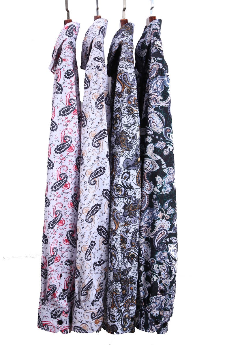 Azaro Uomo Slim Fit Paisley Print Performance Dress Shirt, Alternate, color, 