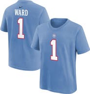 Nike Youth Nike Cameron Ward Light Blue Tennessee Titans Name & Number T-Shirt