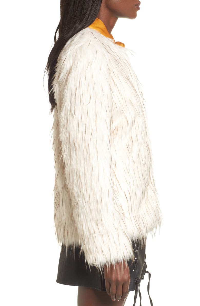 Lost + Wander Aurora Faux Fur Jacket, Alternate, color, 