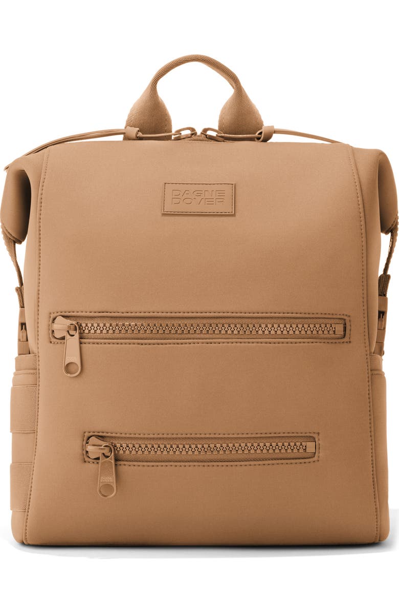 Dagne Dover Indi Medium Neoprene Diaper Backpack, Main, color, Camel