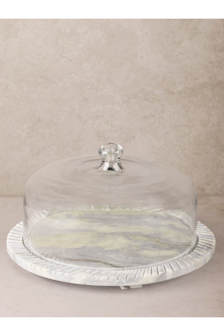 Blinq Green Onyx Serving Board with Cloche, Main, color, Green