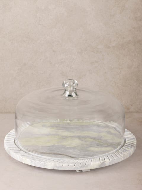 Blinq Green Onyx Serving Board with Cloche