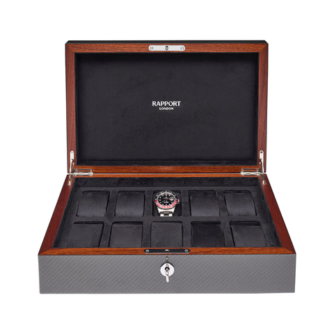 Carbon Fibre Ten Watch Box