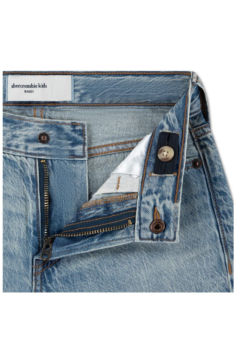 Kids' Destroyed Baggy Fit Jeans, Alternate, color, DRIP