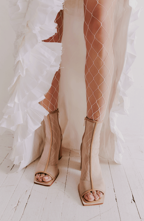 Daniella Shevel Onyx Bootie In Cream