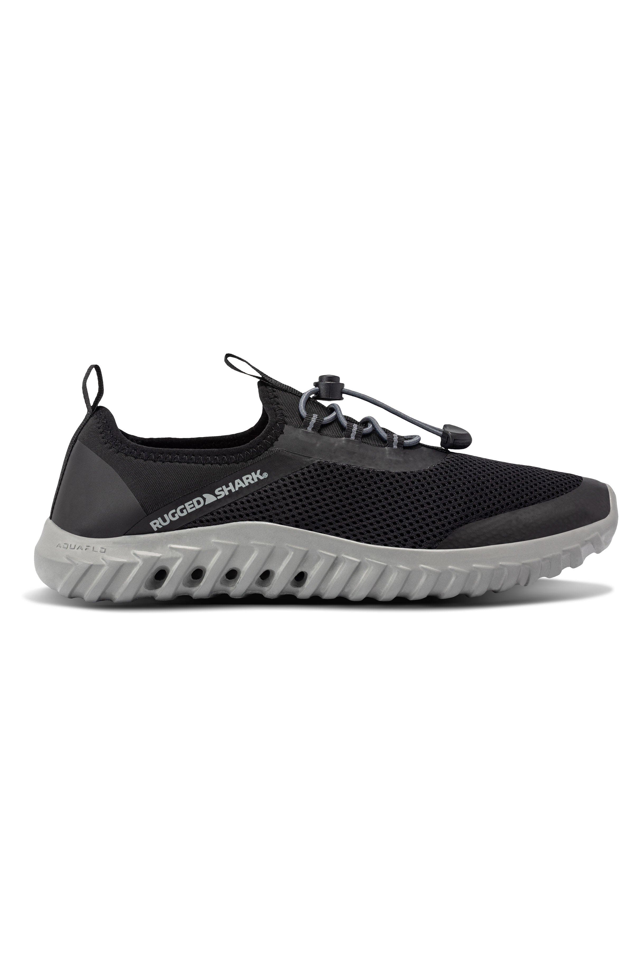 RUGGED SHARK Mens Cay Water Shoes, Alternate, color, Black