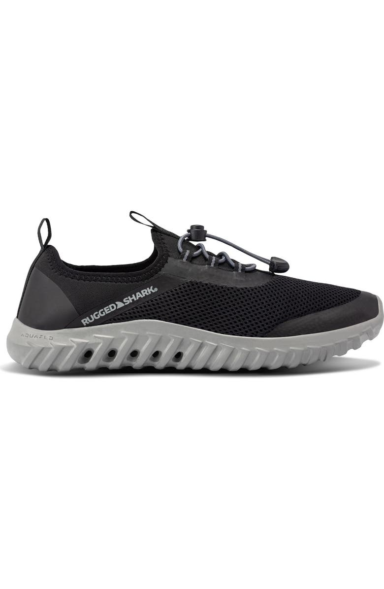 RUGGED SHARK Mens Cay Water Shoes, Alternate, color, Black