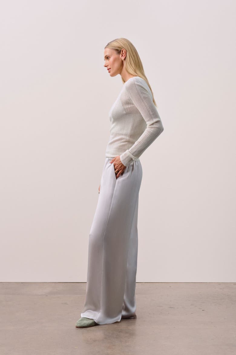 ROBYN SILK PANT, Alternate, color, Marble