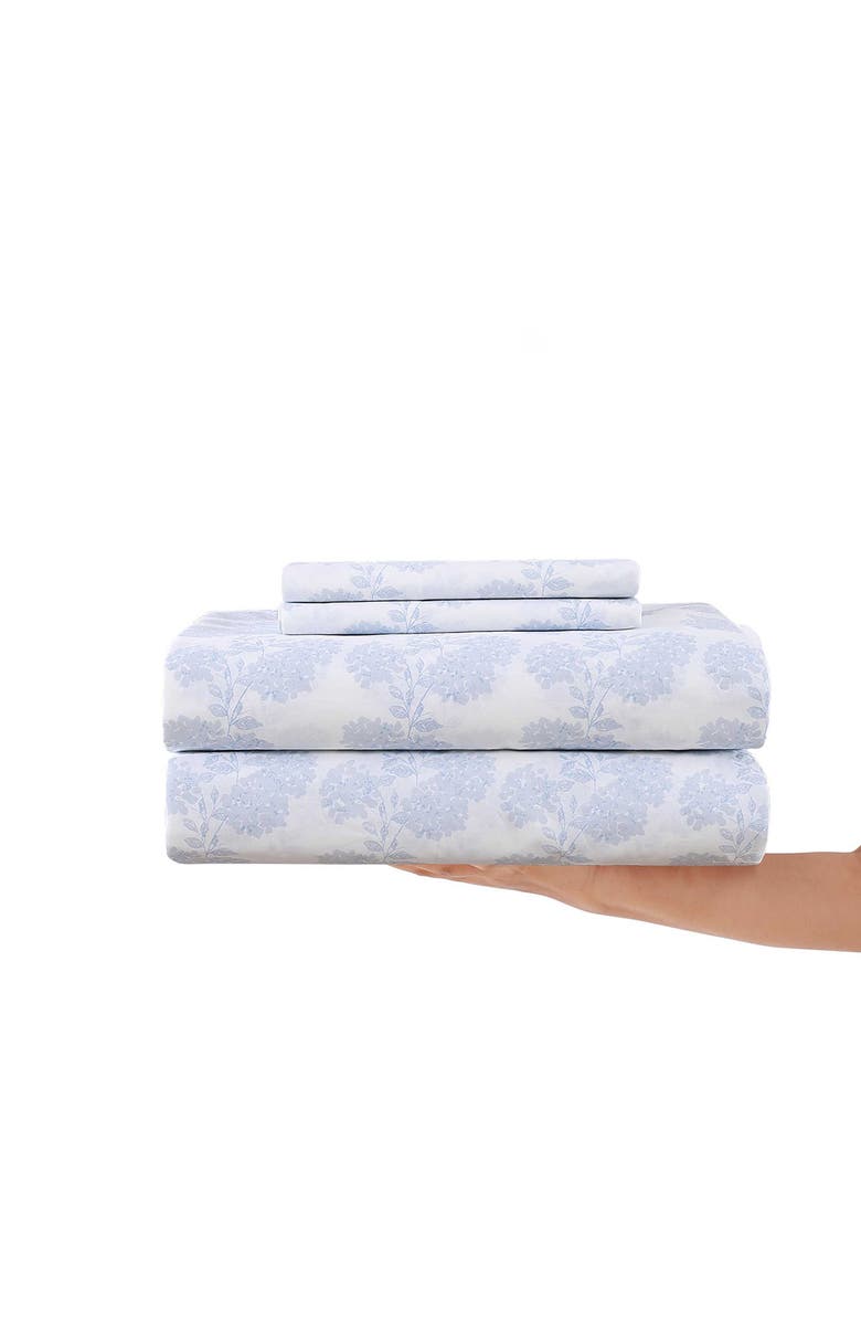 STONE COTTAGE Fairfield 200-Thread Count Cotton Percale Sheet Set, Alternate, color, Lt-Pastel Blue