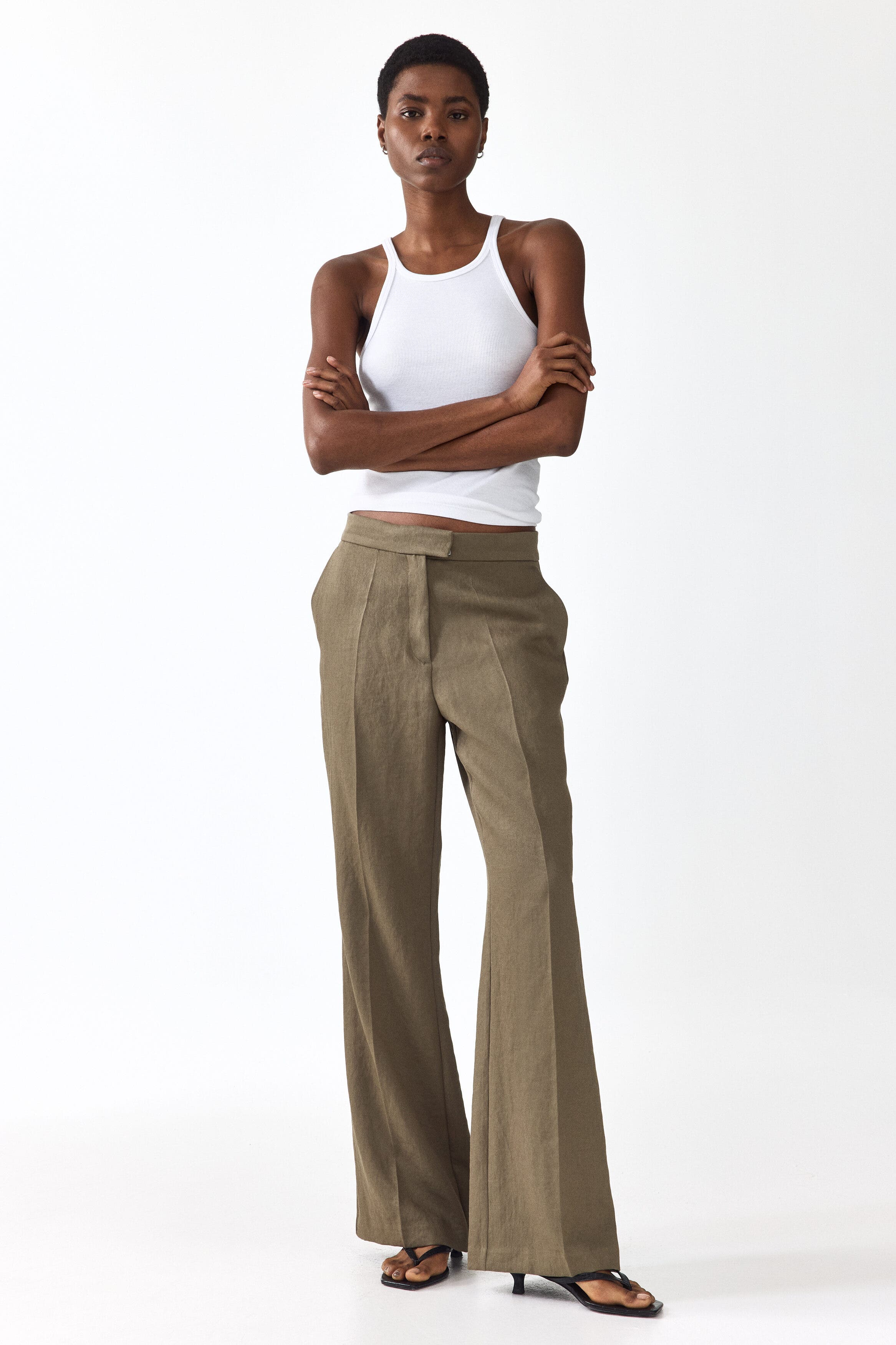 Bootcut Tailored Trousers - image 4