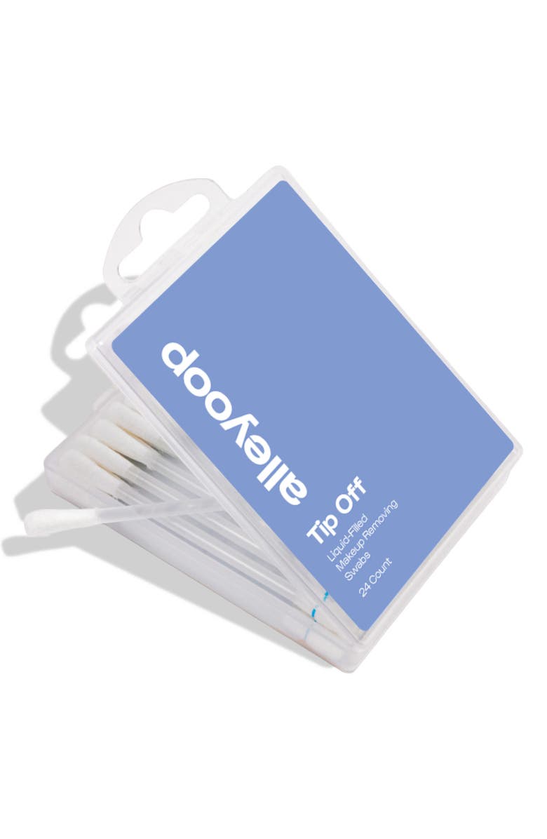 Alleyoop Tip Off Liquid-Filled Makeup Removing Swabs, Alternate, color, Blue