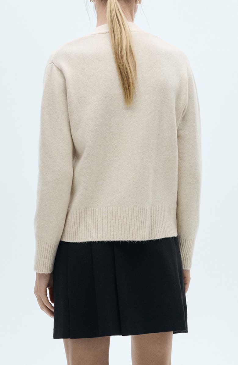 MANGO Marina V-Neck Cardigan, Alternate, color, Sand