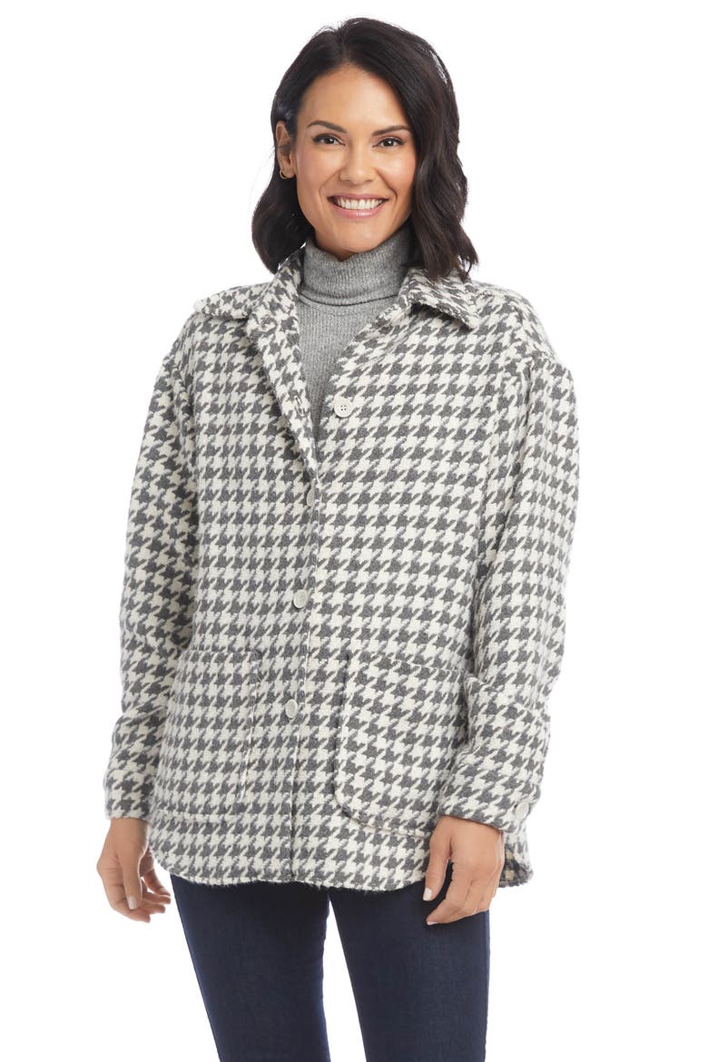 Houndstooth Shirt Jacket, Alternate, color, HOUNDSTOOTH