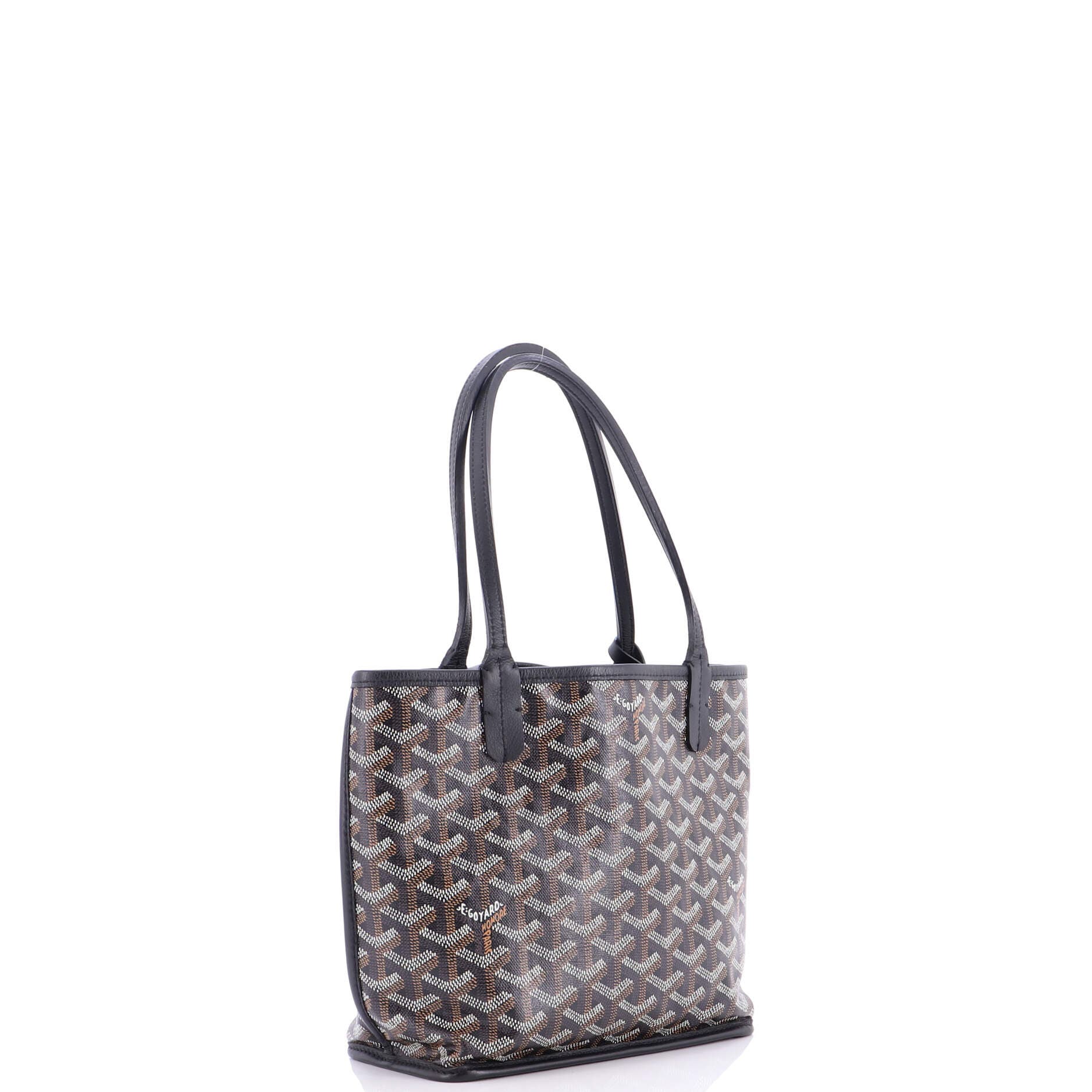 Pre-Owned Goyard Anjou Reversible Tote Coated Canvas Mini, Alternate, color, 