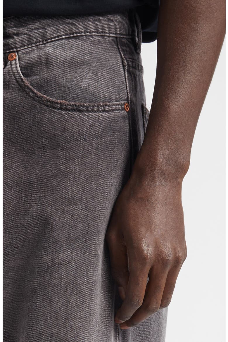 Third Cut Ripped Wide Straight Leg Jeans, Alternate, color, HIGHWAY COFFEE