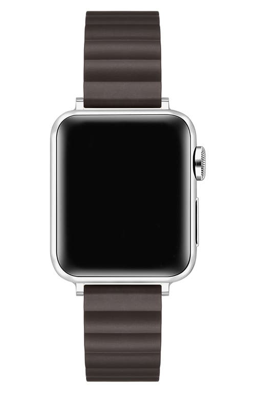 The Posh Tech Silicone Apple Watch® Watchband In Dark Coffee
