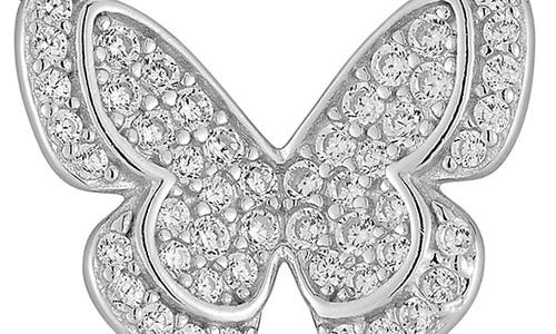 Glaze Jewelry Pavé Cubic Zirconia Butterfly Pendant Necklace