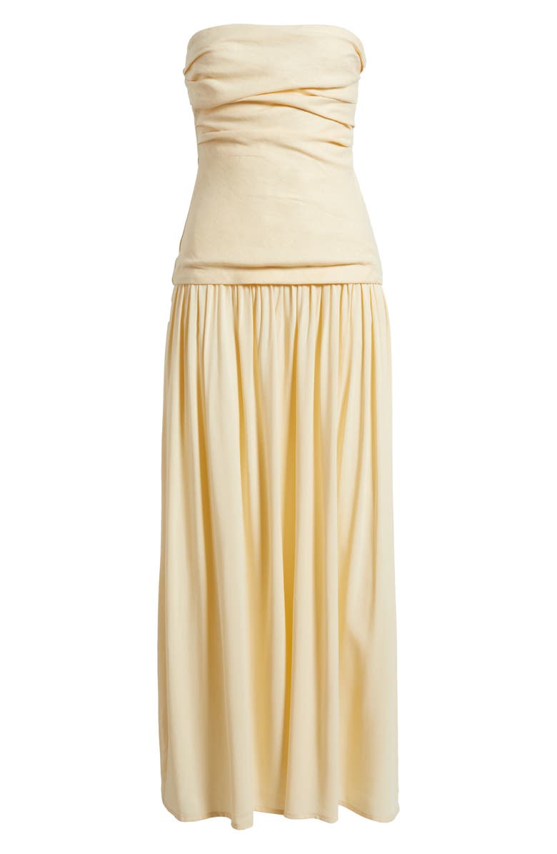Faithfull the Brand Hedy Strapless Drop Waist Maxi Dress, Alternate, color, 
