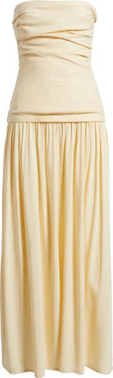 Faithfull the Brand Hedy Strapless Drop Waist Maxi Dress