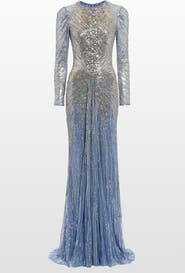 Jenny Packham Wiona Sequin-Embellished Gown