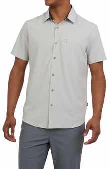 DKNY SPORTSWEAR Lenox Short Sleeve Button-Up Shirt