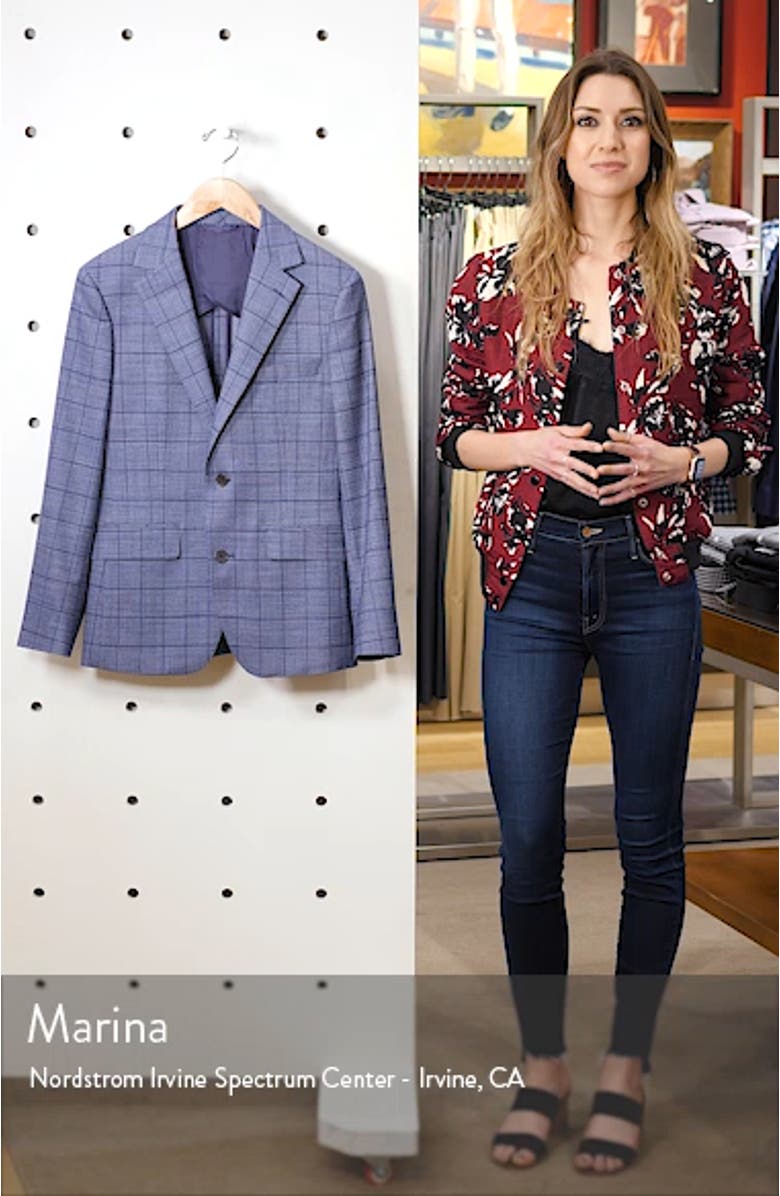 Jetsetter Slim Fit Stretch Wool Blazer, sales video thumbnail
