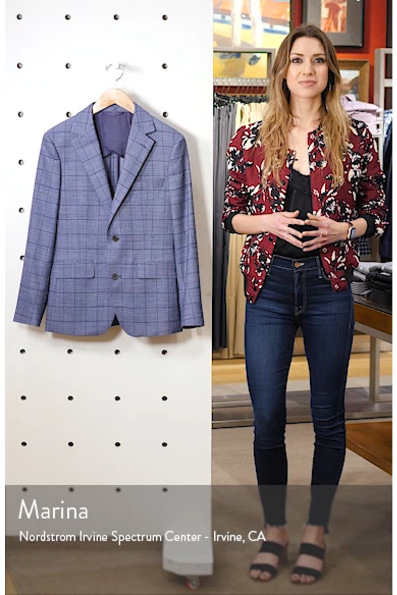 Jetsetter Slim Fit Stretch Wool Blazer video