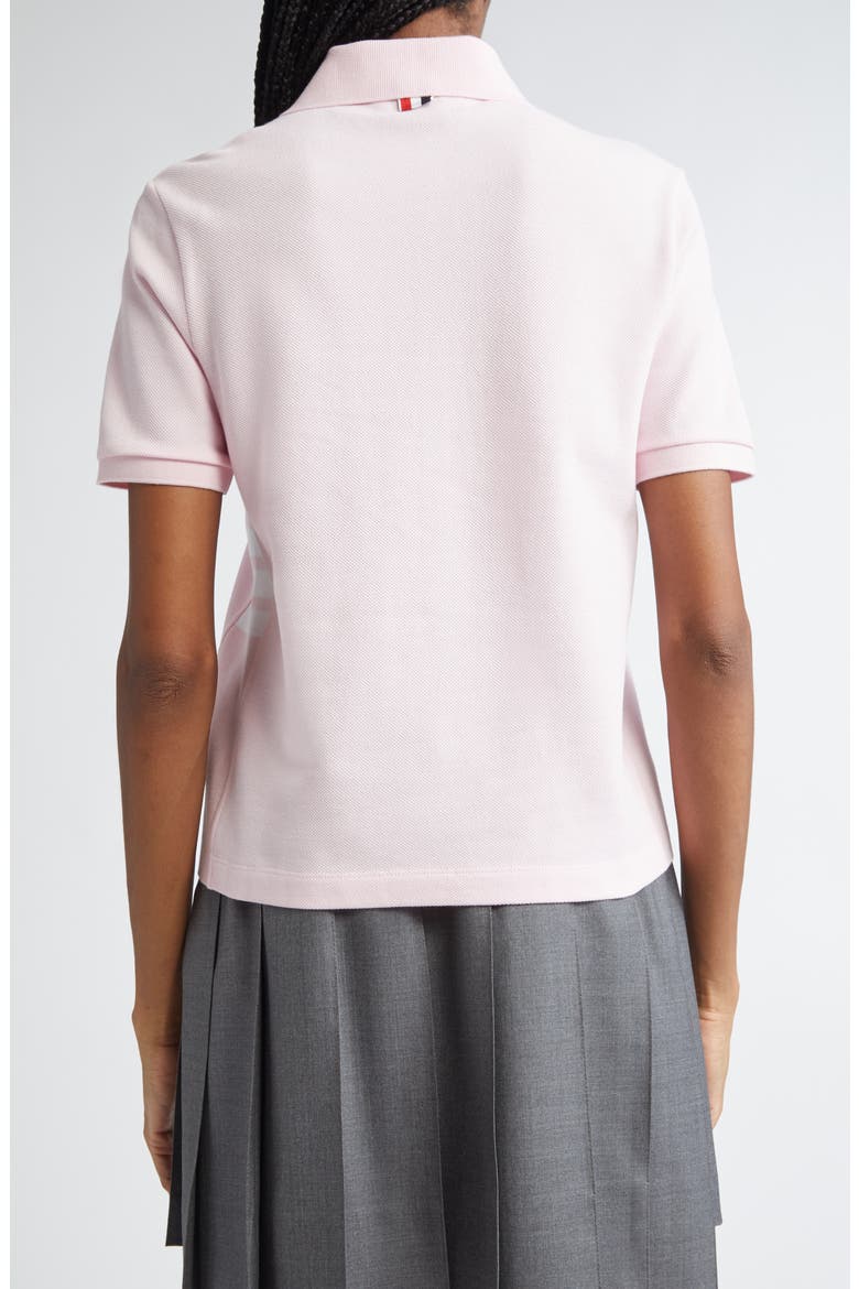 4-Bar Cotton Piqué Polo, Alternate, color, PINK