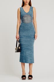 Torn by Ronny Kobo Melanie Crochet Body-Con Midi Dress