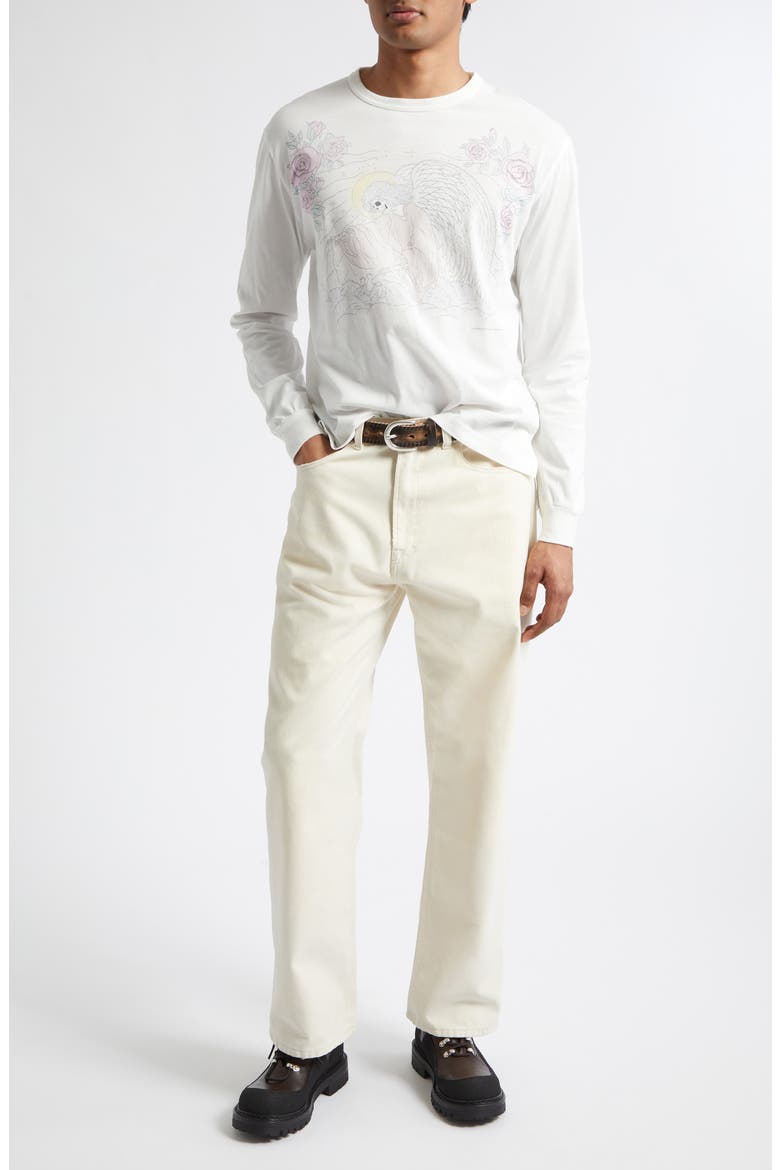 Third Cut Straight Leg Jeans, Alternate, color, DESTROYED WASH